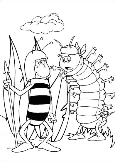 Pszczółka Maja - pszczółka maja - kolorowanka 10.gif