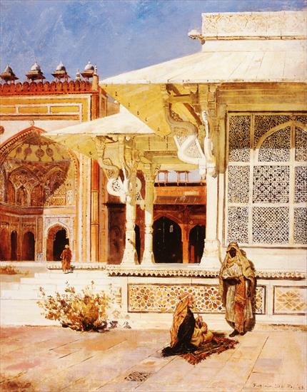 Old India in Paintings - Weeks_Edwin_Lord_White_Marble_Tomb_at_Suittitor_Skiri.jpg