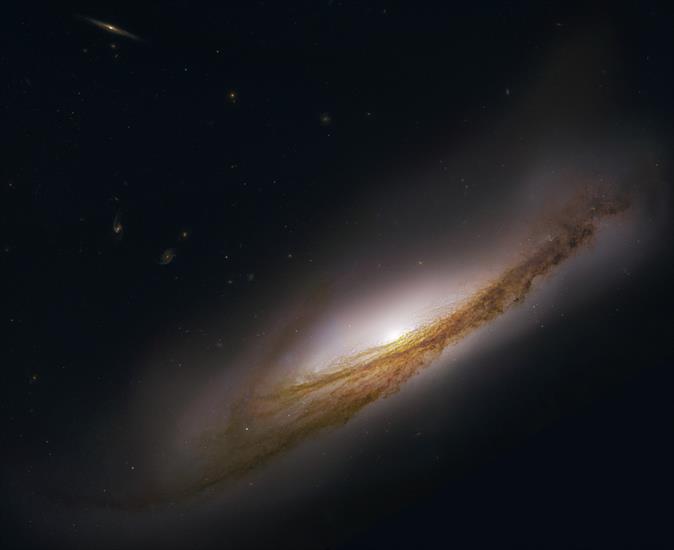 NASA Olbrzymie zdjecie Satelitarne ziemi 30000x15000  - Spiral Galaxy NGC 3190 Almost Sideways.jpg