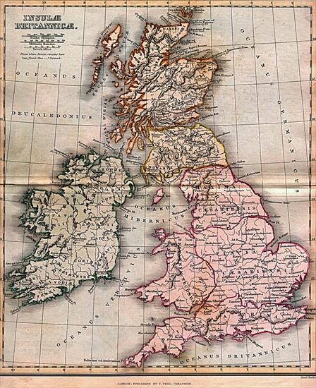 Stare mapy z różnych cześci świata - XIX i XX wiek - ancient britannia 1852.jpg