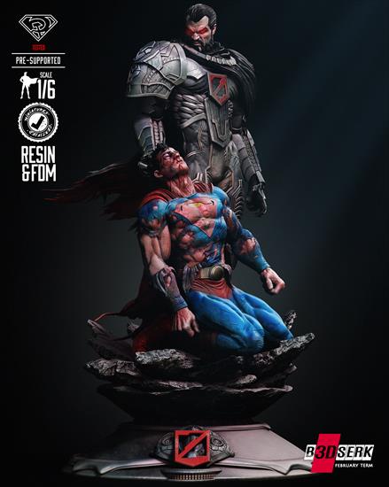 DC Comics - DC Comics - Zod and Superman Sculpture B3DSERK.stl - 1.jpg