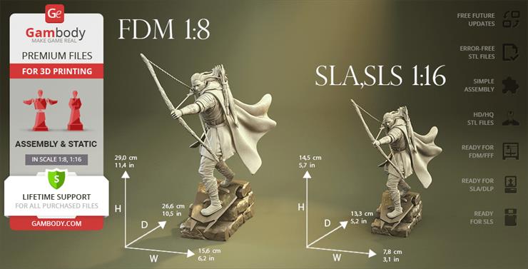 Lord of the Rings - Lord of the Rings - Legolas figurine Gambody.stl.png